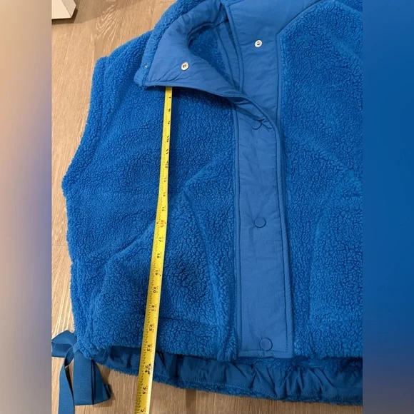 NWT Free People FP Movement Scout it Out Fleece Vest Light Cobalt Sporty Medium - Picture 10 of 10
